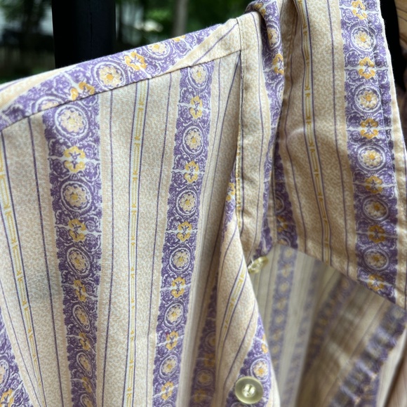 True vintage Hawaiian long sleeve button down shirt Manhattan u-30 - Picture 5 of 6